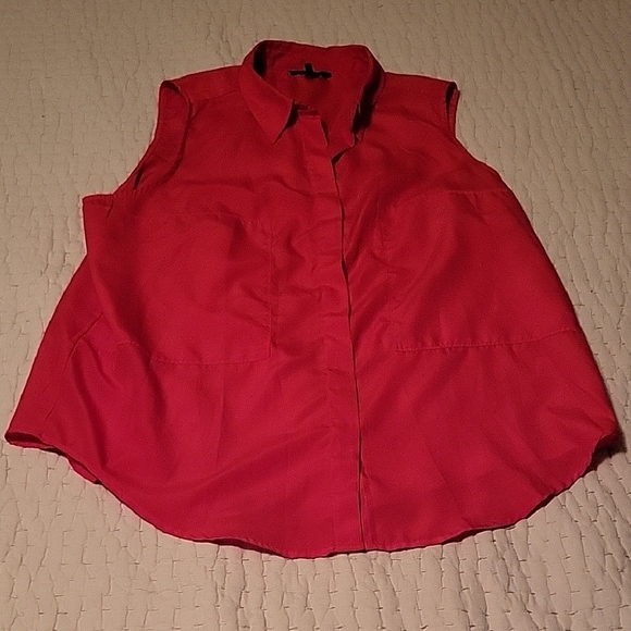 Daisy Fuentes Red Sleeveless Women's Top Sixe XL - Picture 1 of 5